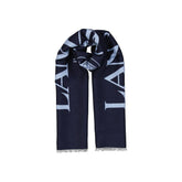 Lanvin Blue Silk Scarf
